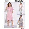 Simplicity Sewing Pattern 8891 Misses Shirt Blouse Dress and Cropped Trousers
