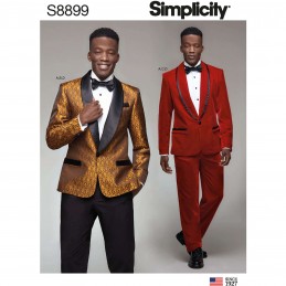 Simplicity Sewing Pattern 8899 Men's Special Occasion Tuxedo Suits