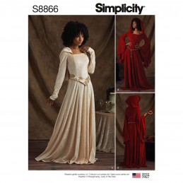 Simplicity Sewing Pattern 8866 Misses Cosplay Knit Costume Dresses