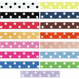 15mm Berisfords Polka Dots Spots Ribbon Polyester Craft