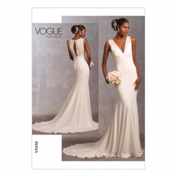 Vogue Sewing Pattern V1032 Women's Special Occasion Dress with Train
