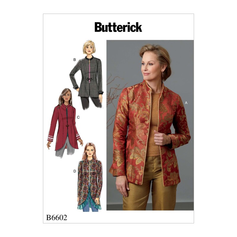 Butterick Sewing Pattern 6602 Women's Petite Jacket Coat
