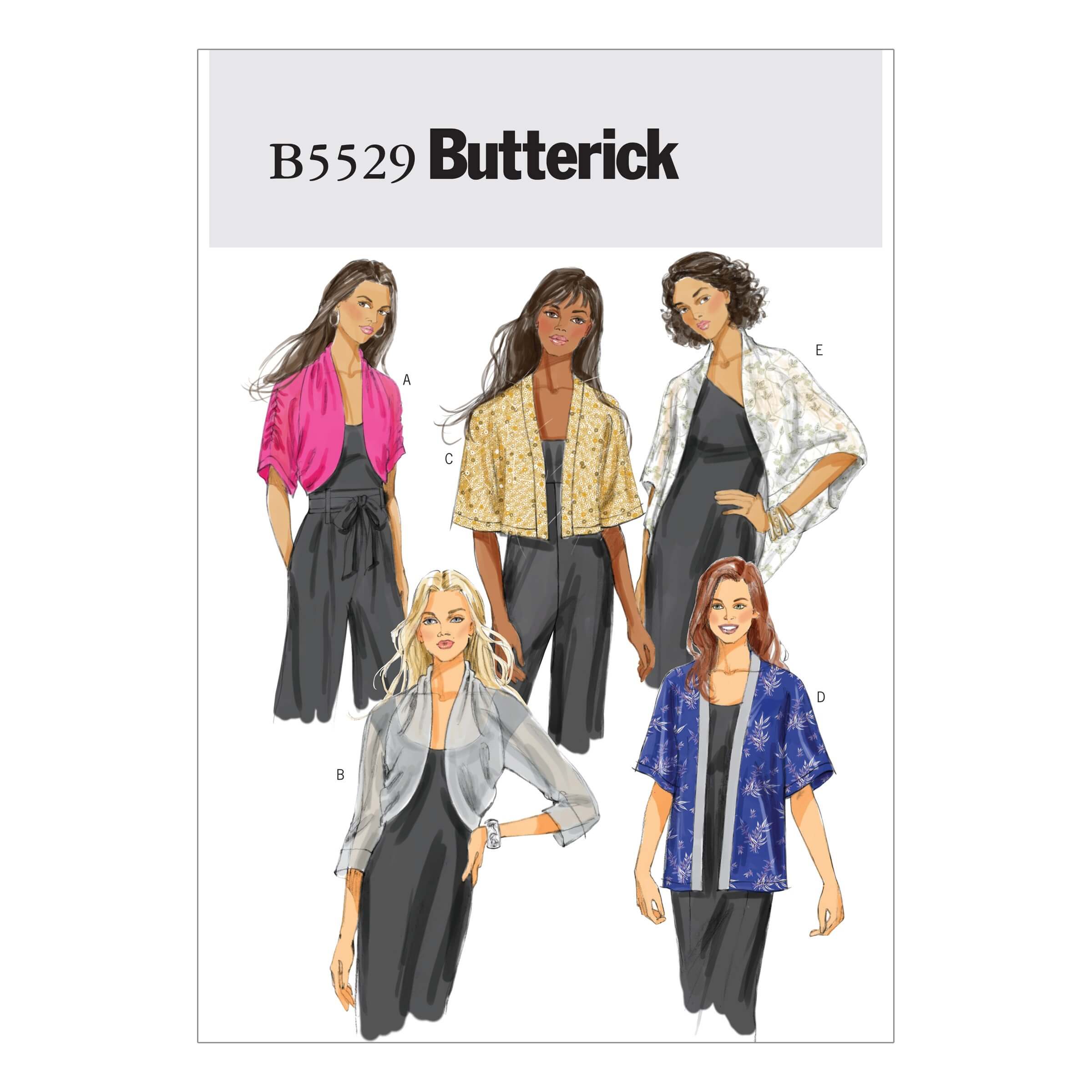 Butterick Sewing Pattern 5529 Women's Loose Jacket