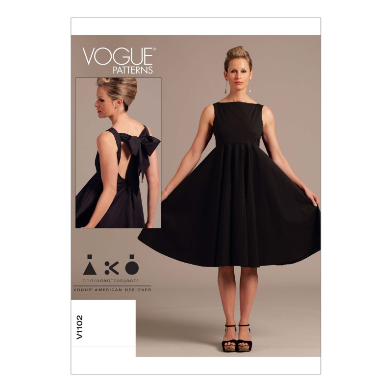 Vogue Sewing Pattern V1102 Women's High Waistline Occasion Dress