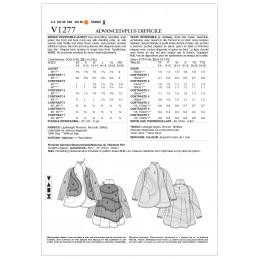 Vogue Sewing Pattern V1277 Women's Loose Fit Reversible Wrap Jacket