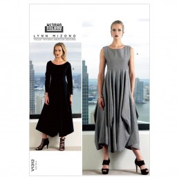 Vogue Sewing Pattern V1312 Women's Pullover Dress Feature Seamed Skirt