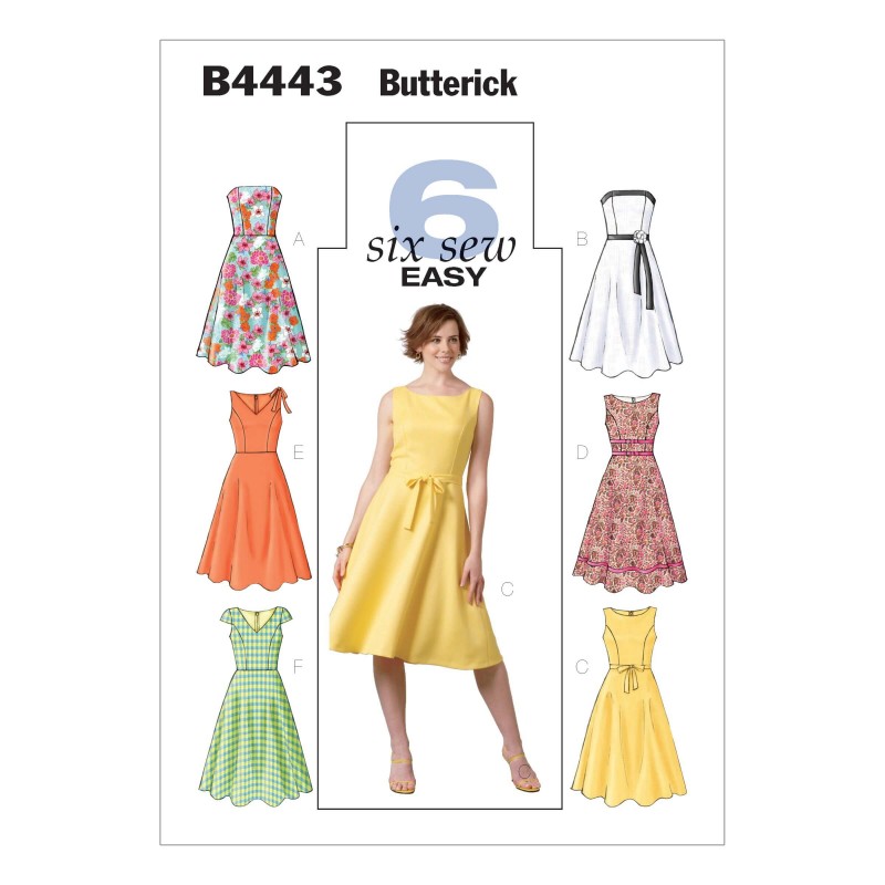 Butterick Sewing Pattern 4443 Misses' Petite Dress