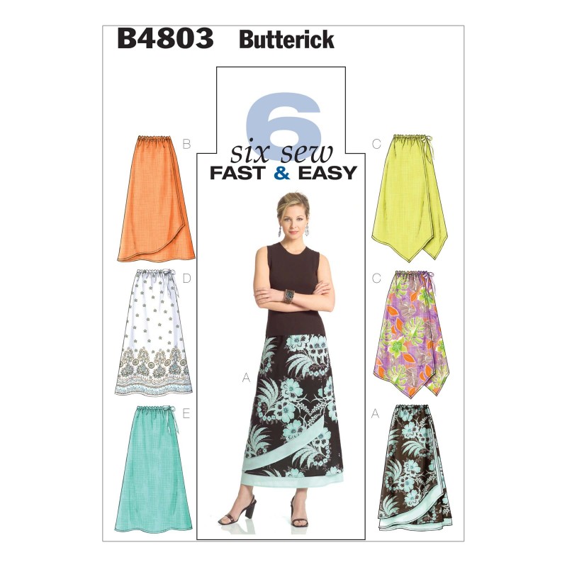 Butterick Sewing Pattern 4803 Misses' Petie skirt Elasticated Waist