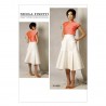 Vogue Sewing Pattern V1486 Women's Crop Top and Yoke Flare Skirt