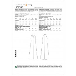 Vogue Sewing Pattern V1506 Women's Halterneck Wide Leg Jumpsuit