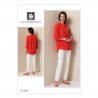 Vogue Sewing Pattern V1509 Women's Banded Tunic and Tapered Trousers