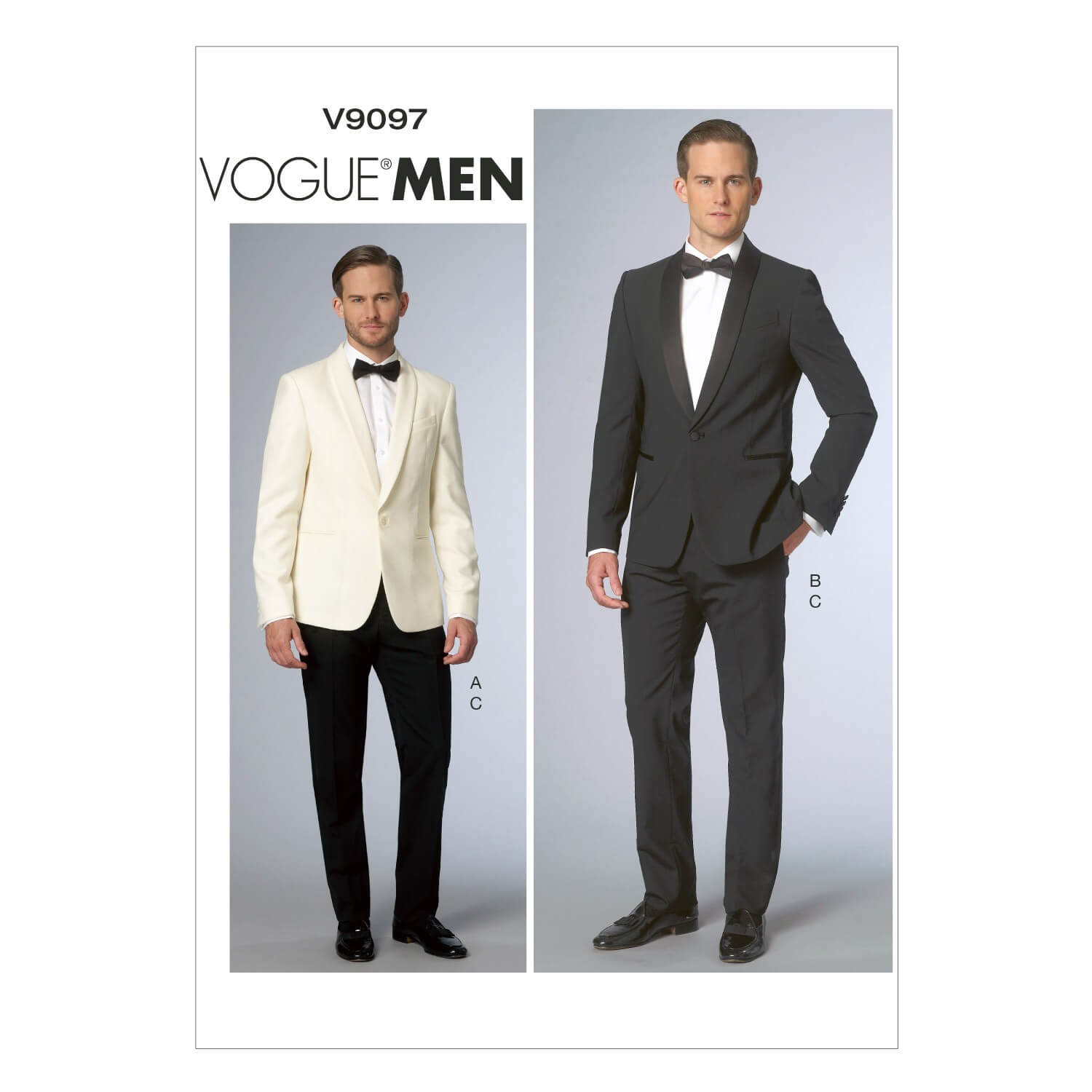 Vogue Sewing Pattern V9097 Men's Suit Jacket And Trousers Formal Wear