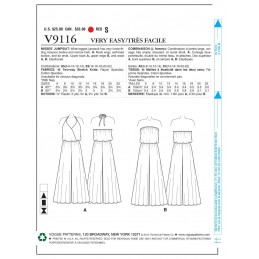 Vogue Sewing Pattern V9116 Women's Wide Leg Jumpsuit