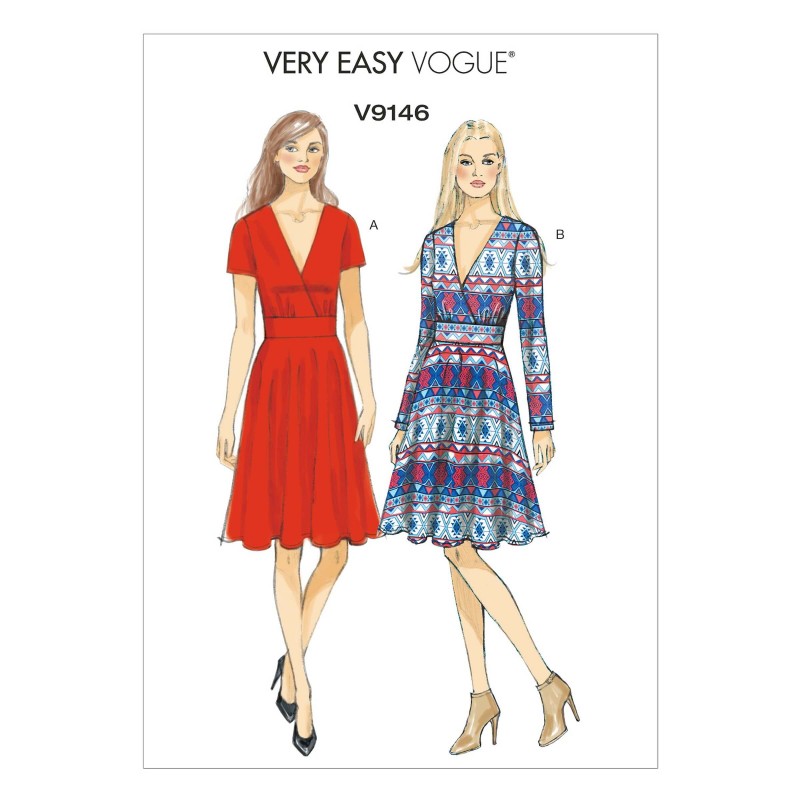 Vogue Sewing Pattern V9146 Women's Summer Dress With Flared Skirt