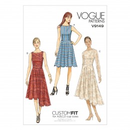 Vogue Sewing Pattern V9149 Women's Evening Wear Dress Flared Skirt