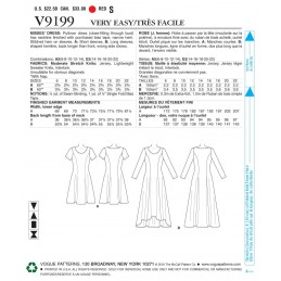 Vogue Sewing Pattern V9199 Women's Misses' Knit Fit And Flare Dresses