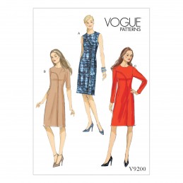 Vogue Sewing Pattern V9200 Women's Asymmetrical Overlay Dresses