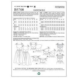 Butterick Sewing Pattern 5708 Misses' Vintage Style Evening Dress Special Occasion