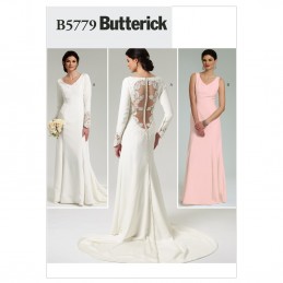 Butterick Sewing Pattern 5779 Misses' Special Occasion Dress Open Back