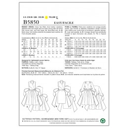 Butterick Sewing Pattern 5850 Misses' Short Dress Evening Out