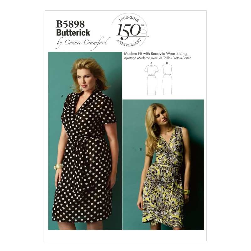 Butterick Sewing Pattern 5898 Misses' Loose Fitting Dress