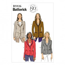 Butterick Sewing Pattern 5926 Misses' Petite Jacket Fitted Coat
