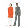 Vogue Sewing Pattern V9274 Women's Asymmetrical Lined Jacket & Pull On Trousers