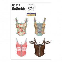 Butterick Sewing Pattern 5935 Misses' Vintage Boned Corset