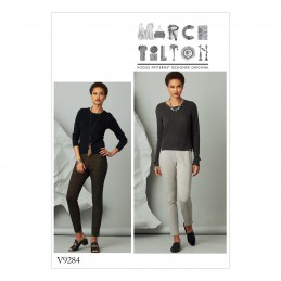 Vogue Sewing Pattern V9284 Women's Seam Detail Knit Trousers