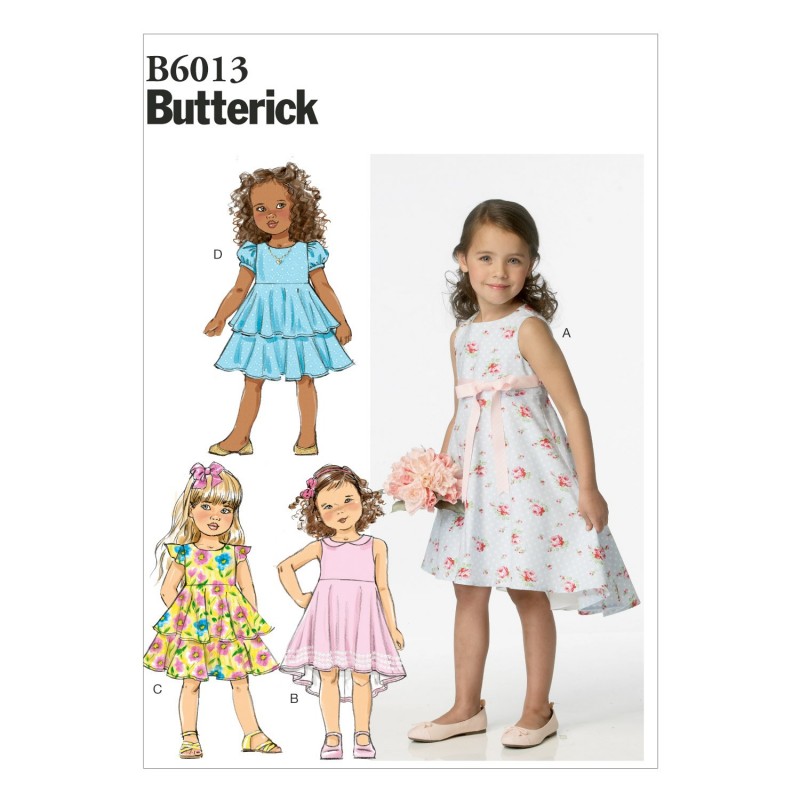 Butterick Sewing Pattern 6013 Children's Girl's Dress