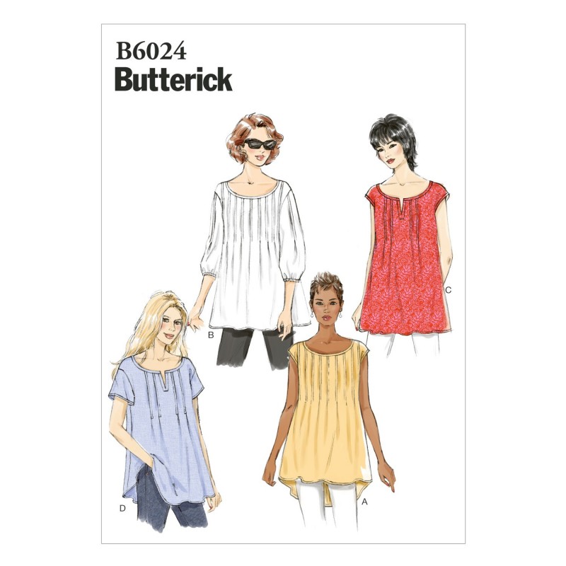 Butterick Sewing Pattern 6024 Misses' Loose Fitting Top