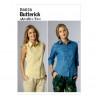 Butterick Sewing Pattern 6026 Misses' Fitted Top Blouse