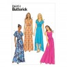 Butterick Sewing Pattern 6051 Misses' Pullover Long Dress