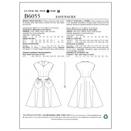 Butterick Sewing Pattern 6055 Misses' Dress & Belt