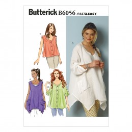 Butterick Sewing Pattern 6056 Misses' Loose Fitting Top