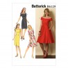 Butterick Sewing Pattern 6129 Misses' Petite Dress Flared Skirt