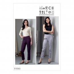 Vogue Sewing Pattern V9303 Women's Close Fitting Trousers With Pockets