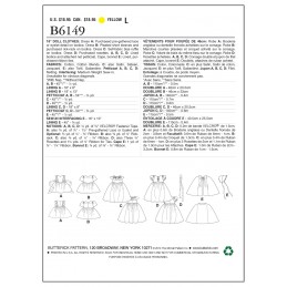 Butterick Sewing Pattern 6149 18" Doll Clothes Dress Cape Bonnet