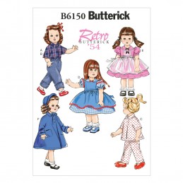 Butterick Sewing Pattern 6150 18" Doll Clothes Dress Pyjamas Top & Trousers