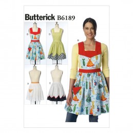 Butterick Sewing Pattern 6189 Misses' Dress Style Apron