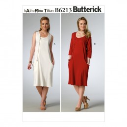 Butterick Sewing Pattern 6213 Misses' Pullover Jumper & Dress