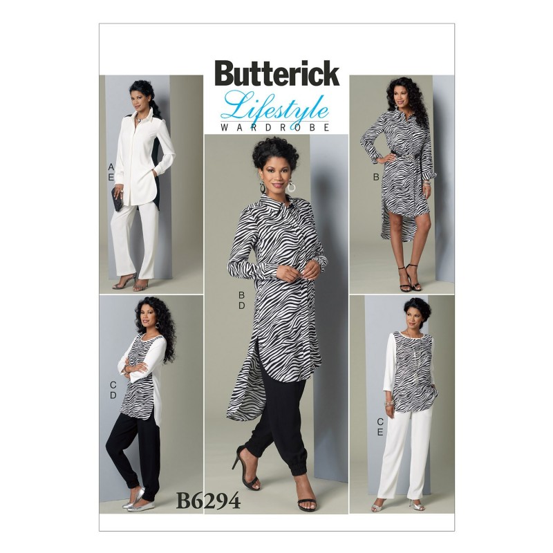 Butterick Sewing Pattern 6294 Misses' Tunic & Trousers