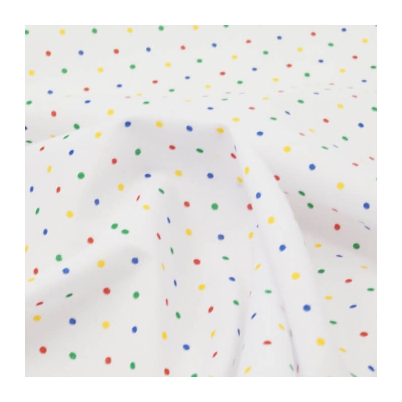 Polycotton Fabric 26mm Polka Dots Spots Spotty Craft Dress