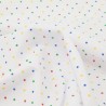 Polycotton Fabric Polka Dots Spots Dotty Multi Craft Dress