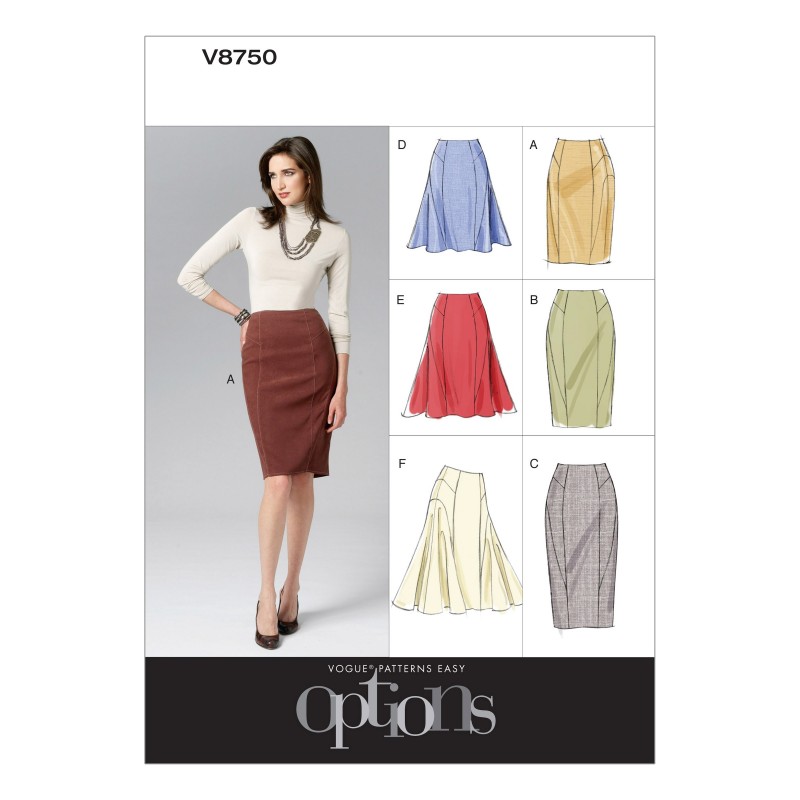 Vogue Sewing Pattern V8750 Women's Smart Skirts