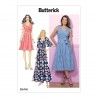 Butterick Sewing Pattern 6446 Misses' Pleated Wrap Dress with Sash