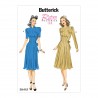 Butterick Sewing Pattern 6485 Misses' Dress With Shoulder Bust Detail Waist Tie