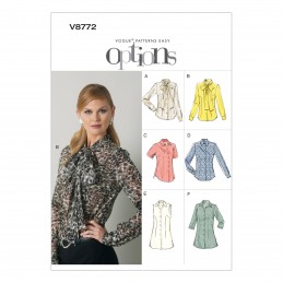Vogue Sewing Pattern V8772 Women's Blouse Shirt