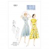 Vogue Sewing Pattern V8811 Women's Vintage Dress And Belt