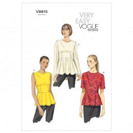 Vogue Sewing Pattern V8815 Women's Peplum Top